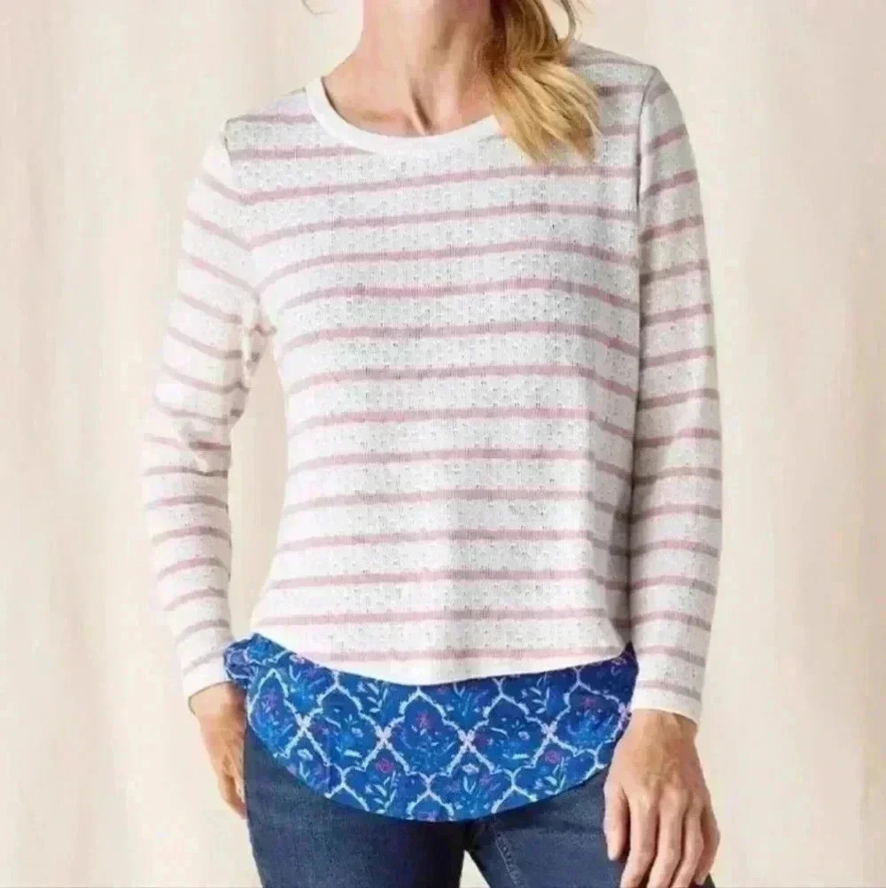 Matilda Jane Women's Sweet Indulgence Pointelle Top Sz XLarge Heart to H…